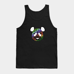 colorful panda face (version 1) Tank Top